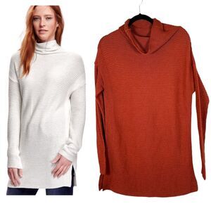 Old Navy Rust Funnel Neck Tunic Sweater Size Small NEW with Tags